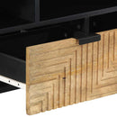 vidaXL barna tömör mangófa TV-szekrény 100 x 33 x 46 cm