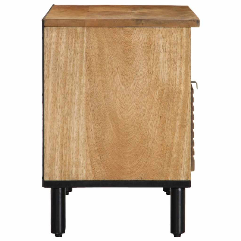 vidaXL barna tömör mangófa TV-szekrény 80 x 33 x 46 cm