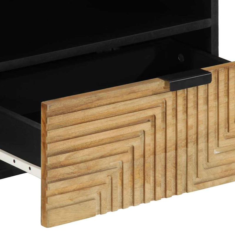 vidaXL barna tömör mangófa TV-szekrény 80 x 33 x 46 cm