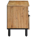 vidaXL barna tömör mangófa TV-szekrény 100 x 33 x 46 cm