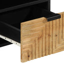 vidaXL barna tömör mangófa TV-szekrény 100 x 33 x 46 cm