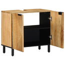 vidaXL barna tömör mangófa fürdőszobai mosdószekrény 62 x 33 x 58 cm