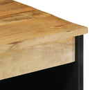 vidaXL tálalószekrény fekete 60x33x75 cm tömör mangófa