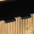 vidaXL tálalószekrény fekete 60x33x75 cm tömör mangófa