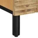 vidaXL tálalószekrény fekete 60x33x75 cm tömör mangófa