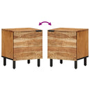 vidaXL tömör akácfa éjjeliszekrény 40 x 33 x 46 cm