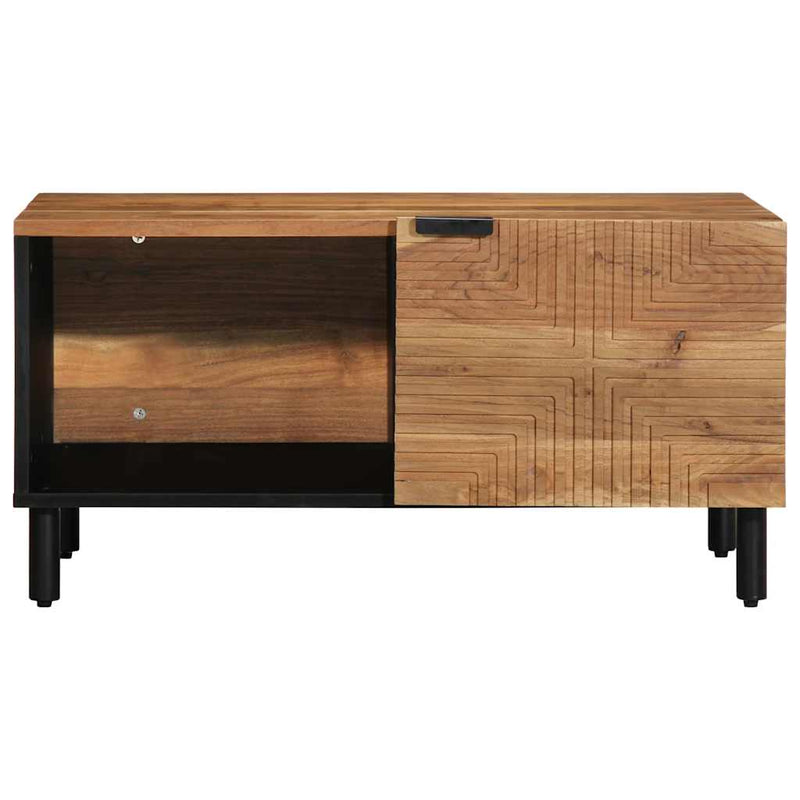 vidaXL tömör akácfa dohányzóasztal 80 x 50 x 40 cm