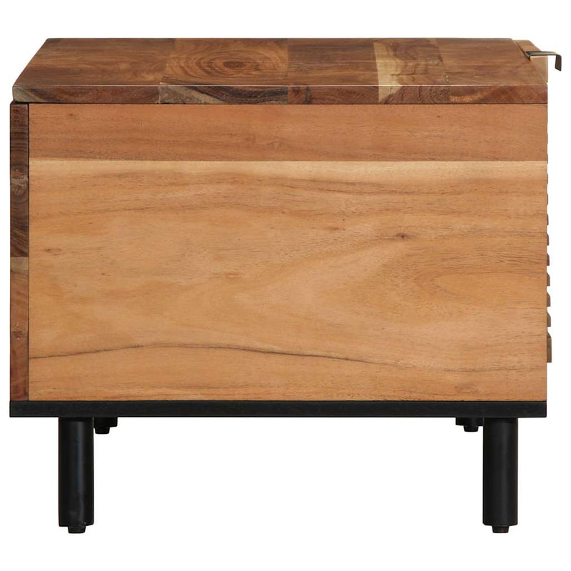 vidaXL tömör akácfa dohányzóasztal 80 x 50 x 40 cm