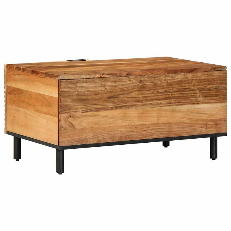 vidaXL tömör akácfa dohányzóasztal 80 x 50 x 40 cm