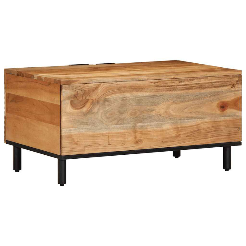 vidaXL tömör akácfa dohányzóasztal 80 x 50 x 40 cm