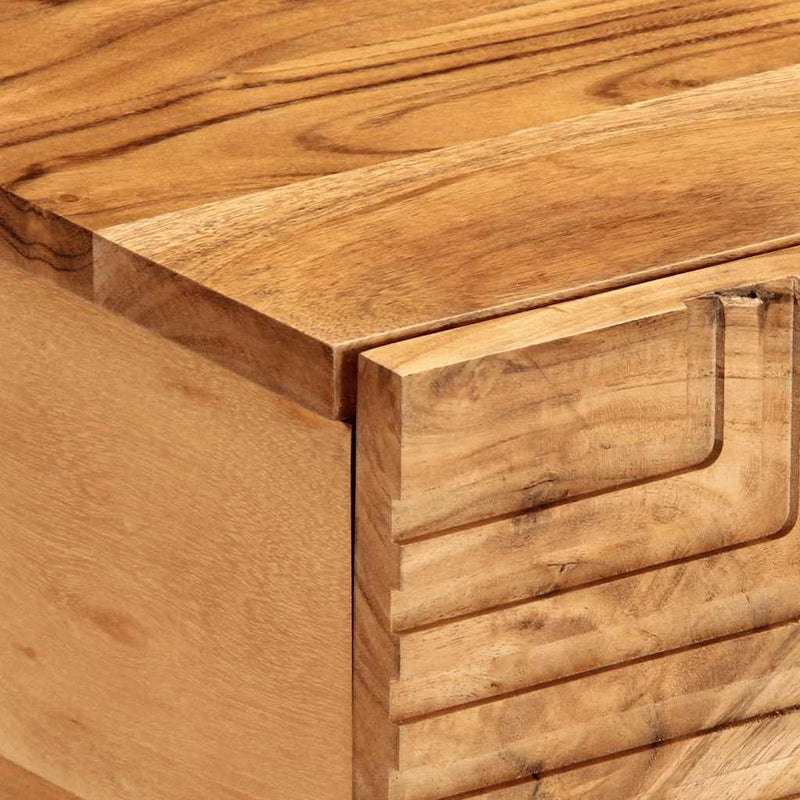 vidaXL tömör akácfa dohányzóasztal 80 x 50 x 40 cm