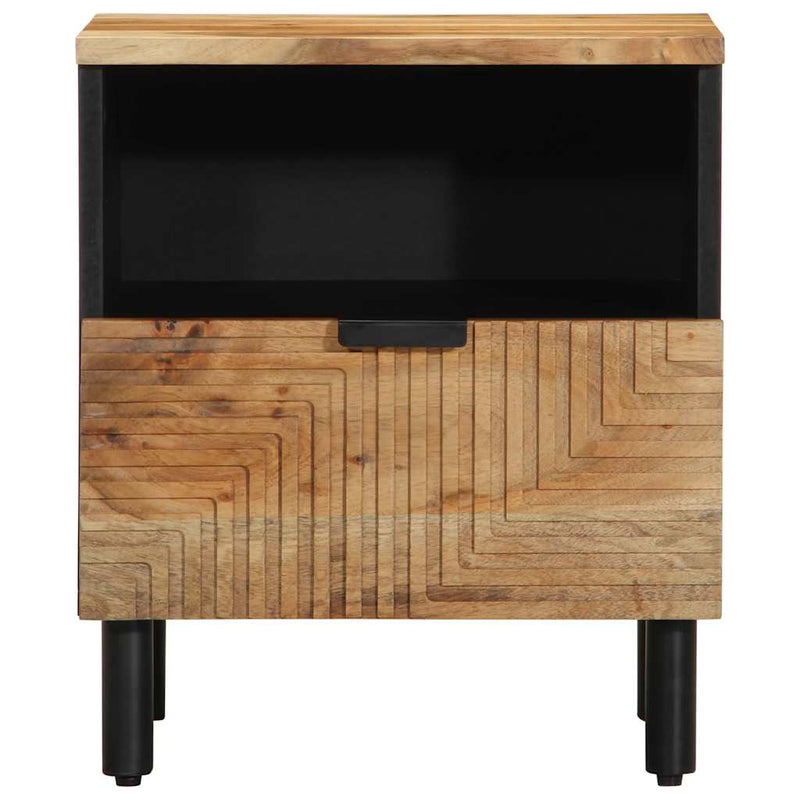 vidaXL 2 db tömör akácfa éjjeliszekrény 40 x 33 x 46 cm