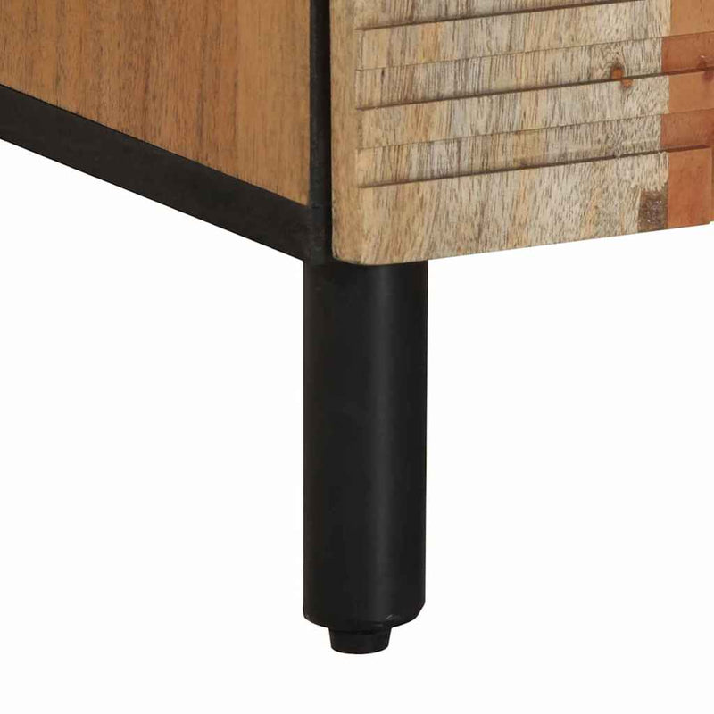 vidaXL Éjjeliszekrény fiókkal Barna 50 x 33 x 60 cm tömör akácfa