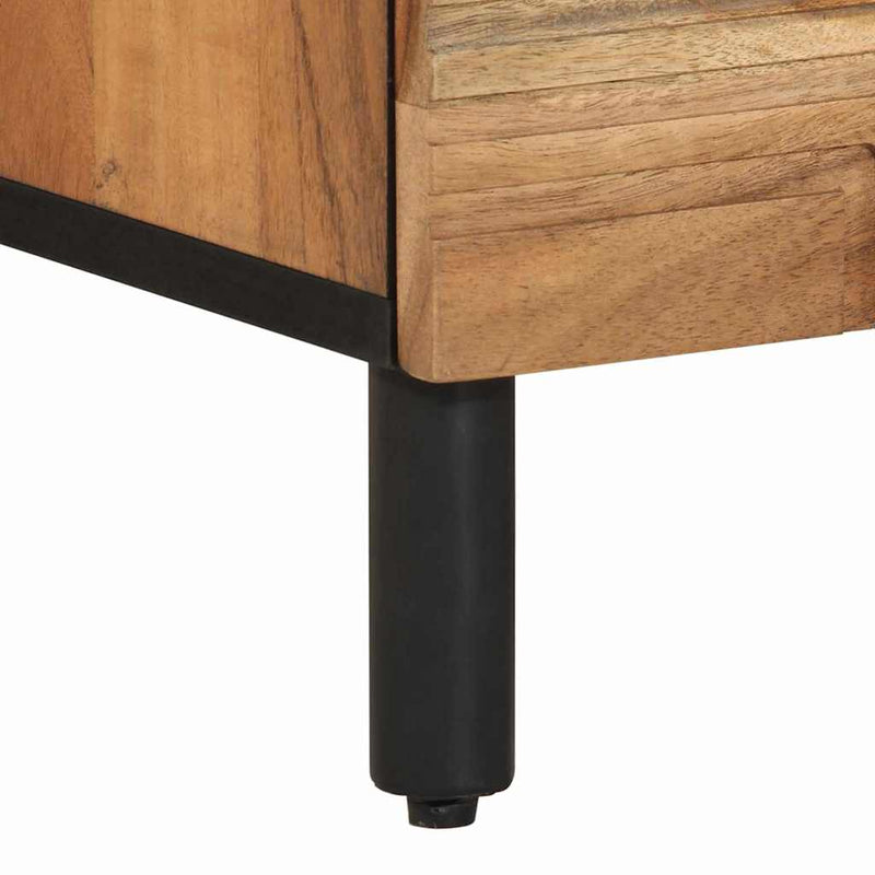 vidaXL Éjjeliszekrény fiókkal Barna 50 x 33 x 62 cm tömör akácfa