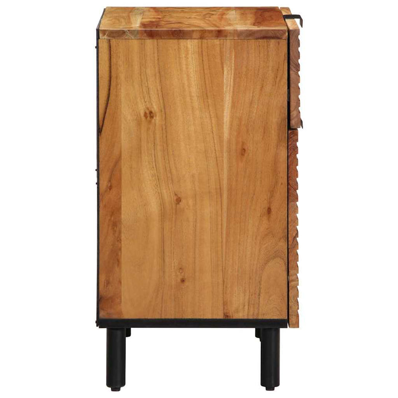 vidaXL Éjjeliszekrény fiókkal Barna 50 x 33 x 60 cm tömör akácfa