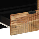vidaXL TV szekrény fiókkal Barna 105 x 33 x 46 cm Tömör Mangófát