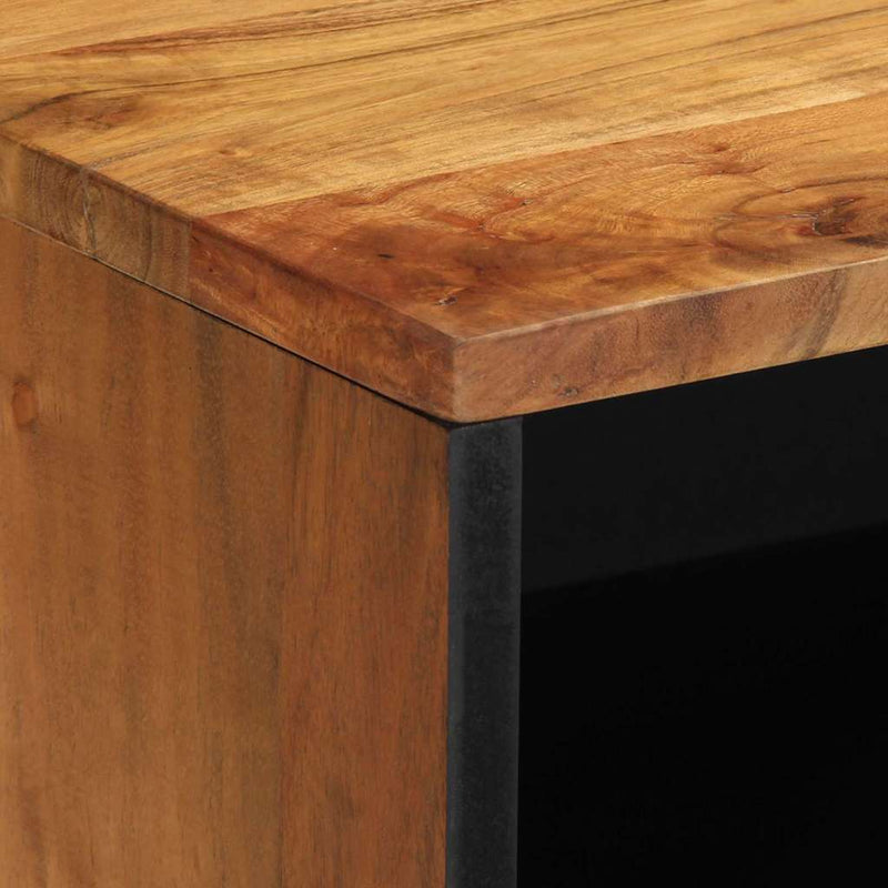 vidaXL TV egységek polcokkal Tömör Akácfa 80 x 31,5 x 46 cm Faanyag