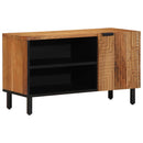vidaXL TV szekrény polcokkal Barna 80 x 33 x 46 cm Tömör Mangófát