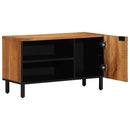 vidaXL TV szekrény polcokkal Barna 80 x 33 x 46 cm Tömör Mangófát