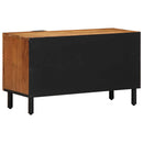 vidaXL TV szekrény polcokkal Barna 80 x 33 x 46 cm Tömör Mangófát