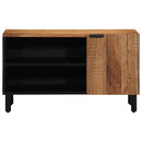vidaXL TV szekrény polcokkal Barna 80 x 33 x 46 cm Tömör Mangófát