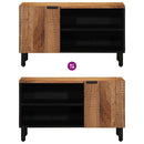 vidaXL TV szekrény polcokkal Barna 80 x 33 x 46 cm Tömör Mangófát