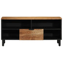 vidaXL TV szekrény fiókkal Barna 100 x 33 x 46 cm Tömör Mangófát