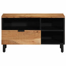 vidaXL TV szekrény fiókkal Barna 80 x 33 x 46 cm Tömör Mangófát