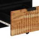 vidaXL TV szekrény fiókkal Barna 100 x 33,5 x 46 cm Tömör Mangófát