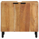 vidaXL Fürdőszobai mosdószekrény Barna 62 x 33 x 58 cm Tömör Mangófát