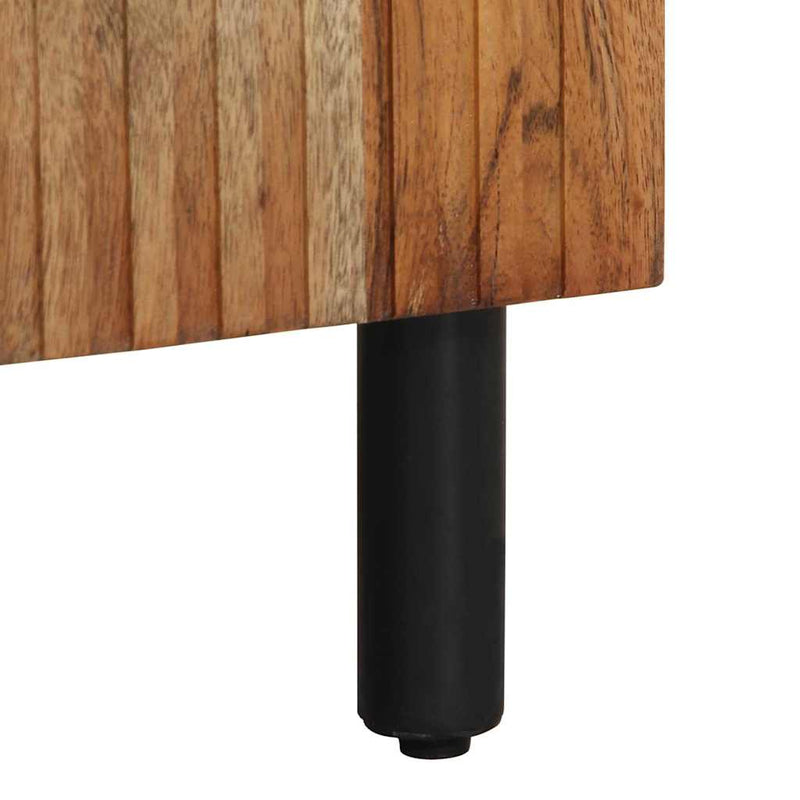 vidaXL Fürdőszobai mosdószekrény Tömör Akácfa 38 x 33 x 160 cm Faanyag