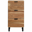 vidaXL Széf fiókkal Természetes 40 x 33,5 x 75 cm Tömör Akácfa