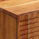 vidaXL Szekrény polcokkal tárolóval Barna 60 x 33 x 75 cm Tömör akácfa