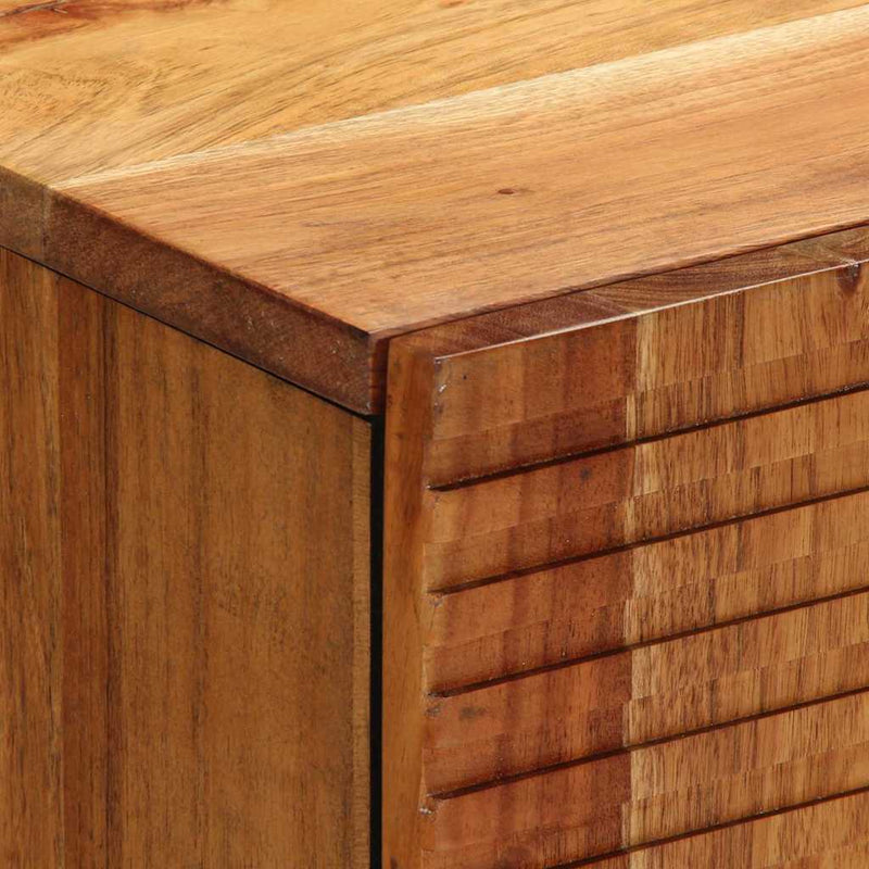 vidaXL Szekrény polcokkal tárolóval Barna 60 x 33 x 75 cm Tömör akácfa