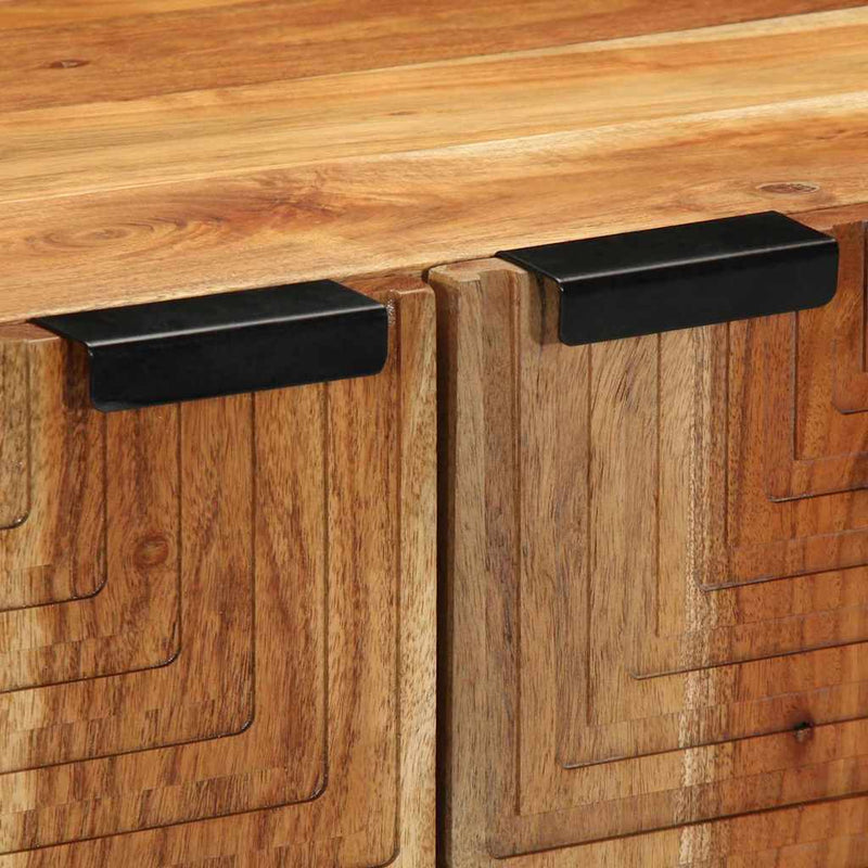 vidaXL Szekrény polcokkal tárolóval Barna 60 x 33 x 75 cm Tömör akácfa