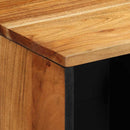 vidaXL Széf polcokkal tárolóval Barna 80 x 33 x 75 cm Tömör Mangófát