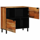 vidaXL Széf polcokkal tárolóval Barna 80 x 33 x 75 cm Tömör Mangófát