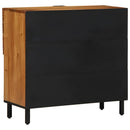 vidaXL Széf polcokkal tárolóval Barna 80 x 33 x 75 cm Tömör Mangófát