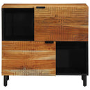 vidaXL Széf polcokkal tárolóval Barna 80 x 33 x 75 cm Tömör Mangófát