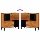 vidaXL Oldalszekrény polcokkal Barna 80 x 33 x 75 cm Tömör akácfa