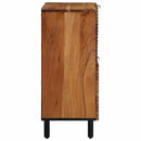 vidaXL Széf polcokkal tárolóval Barna 80 x 33 x 75 cm Tömör Mangófát