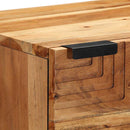 vidaXL Magasfiú polcokkal Természetes 40 x 33,5 x 110 cm Tömör Akácfa