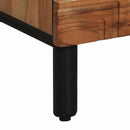 vidaXL Magasfiú polcokkal Természetes 40 x 33,5 x 110 cm Tömör Akácfa