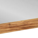vidaXL Fürdőszobai tükör Barna 70 x 50 x 2.5 cm Üveg és tömör akácfa