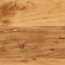 vidaXL Fürdőszobai tükör Barna 70 x 50 x 2.5 cm Üveg és tömör akácfa