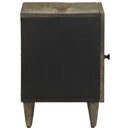 vidaXL világosszürke tömör mangófa éjjeliszekrény 40 x 33 x 46 cm