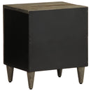 vidaXL világosszürke tömör mangófa éjjeliszekrény 40 x 33 x 46 cm