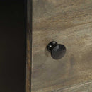 vidaXL világosszürke tömör mangófa éjjeliszekrény 40 x 33 x 46 cm