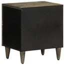 vidaXL világosszürke tömör mangófa éjjeliszekrény 40 x 33 x 46 cm