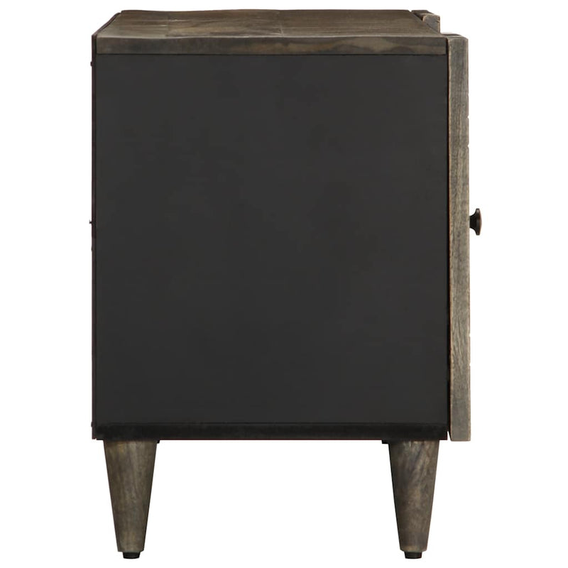 vidaXL világosszürke tömör mangófa TV-szekrény 105x33,5x46 cm